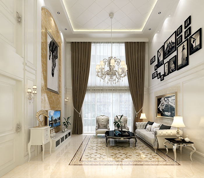 永利yl23455瓷砖客厅KYP8055-KYP8055H效果图