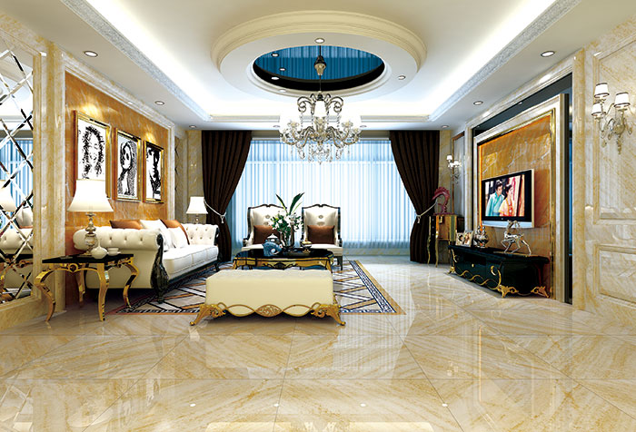 永利yl23455瓷砖客厅KWP68017-KWS68016效果图