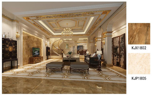 永利yl23455金刚釉瓷砖维也纳金玉KJP1805效果图