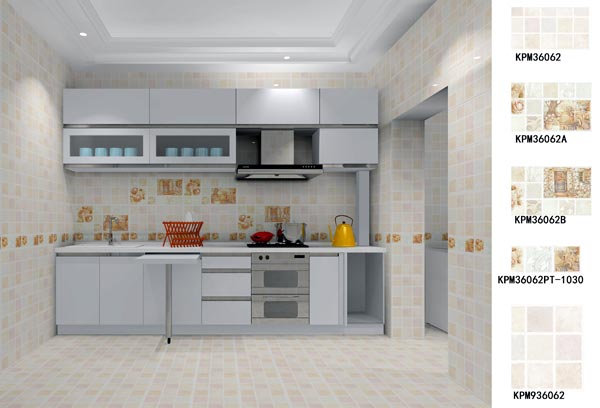 陶瓷一线品牌永利yl23455瓷砖厨房效果图