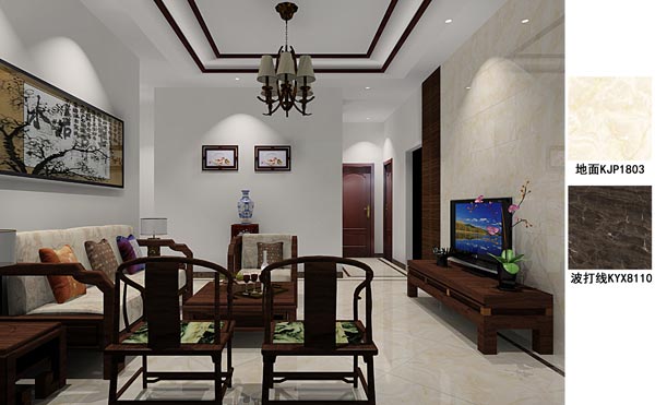 永利yl23455瓷砖应用效果：徐州开元翡翠湾G户型装修效果鉴赏