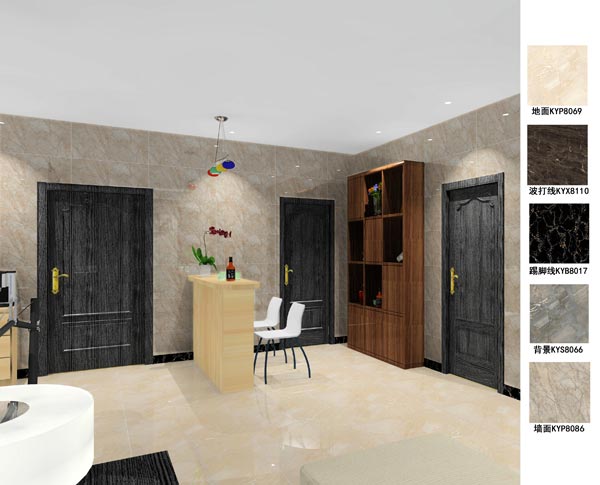 永利yl23455瓷砖应用效果：徐州开元翡翠湾F户型装修效果鉴赏