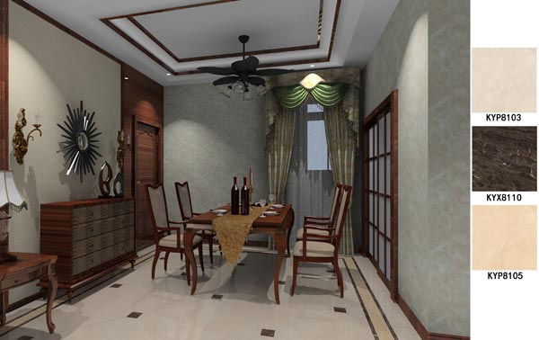 永利yl23455瓷砖应用效果：大沥碧桂园·华府01户型装修效果鉴赏