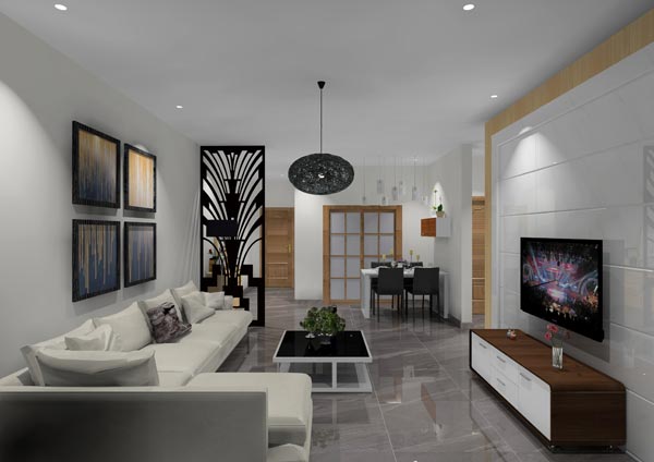 永利yl23455家装：佛山灯湖华府90㎡现代简约装修效果鉴赏