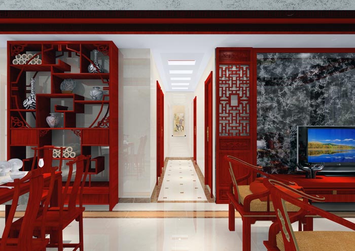 永利yl23455家装：佛山合景新鸿基·泷景113㎡新中式装修效果鉴赏