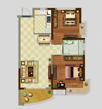 永利yl23455家装：佛山丹灶桂丹颐景园74㎡简约现代装修效果鉴赏