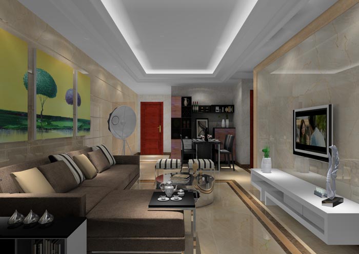 永利yl23455家装：佛山丹灶桂丹颐景园74㎡简约现代装修效果鉴赏