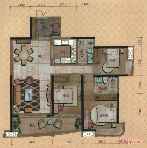 永利yl23455家装：佛山桂丹颐景园127㎡简约现代装修效果鉴赏