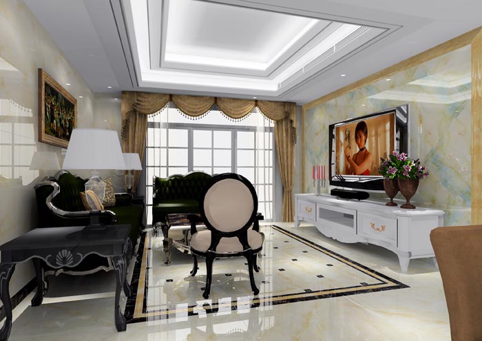 永利yl23455家装：佛山恒宝御龙湾128㎡的欧式气概装修鉴赏