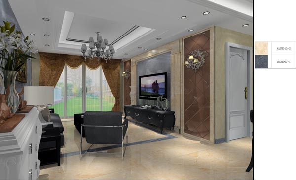 永利yl23455家装：井冈山协调家园安顿小区130㎡欧式气概装修鉴赏