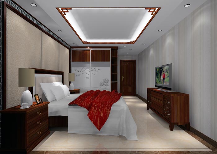 永利yl23455家装：井冈山协调家园安顿小区130㎡中式气概装修鉴赏