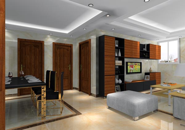 永利yl23455家装：井冈山协调家园安顿小区130㎡简约气概装修鉴赏