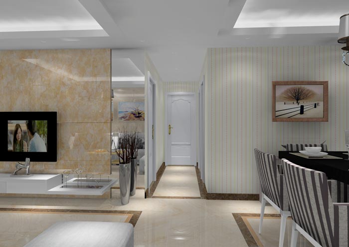 永利yl23455家装：佛山狮山上林苑91㎡简约气概装修鉴赏