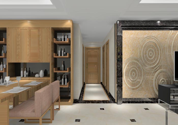 永利yl23455家装：顺德碧桂园桂澜山108㎡的新中式气概装修鉴赏