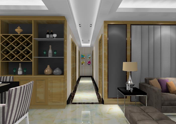 永利yl23455家装：佛山龙湖春江名城113㎡的简约现代气概装修鉴赏