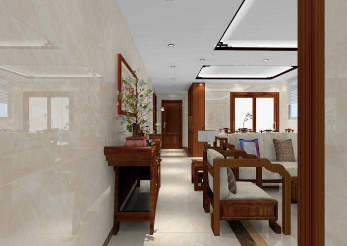 永利yl23455家装：佛山龙湖春江名城120㎡的中式气概装修鉴赏