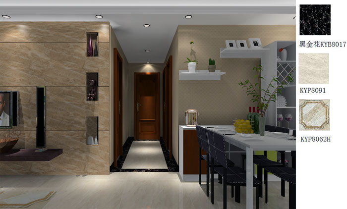 永利yl23455家装：佛山禅城怡翠晋盛花园91㎡的现代气概装修鉴赏