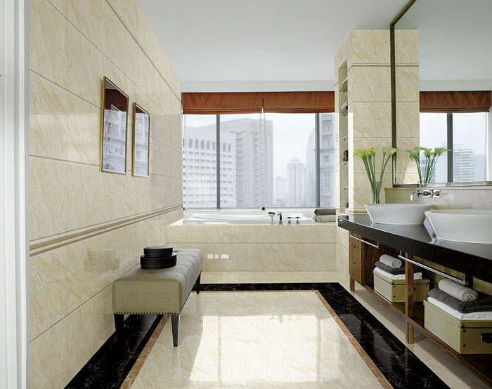 现代装饰中，，，瓷砖已然不止是装饰质料了，，，选好瓷砖不但可以免去装修后顾之忧，，，更能使家居空间设计感油然而生。。。。。。卫生间作为家居空间尤为主要的地方，，，怎样选择瓷砖是评判卫生间优劣的主要体现。。。。。。