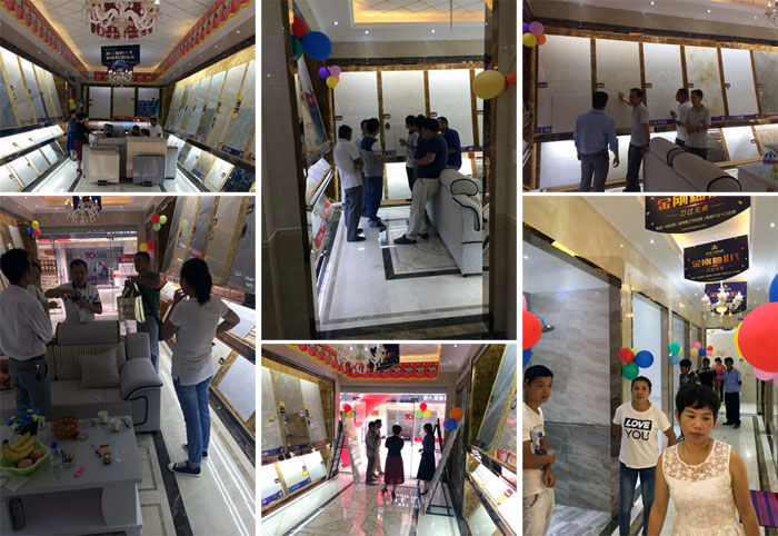 陶瓷一线品牌永利yl23455瓷砖都昌店周年庆签简单直，，，喜报来袭