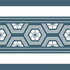 AF15021H-4龟背纹腰线-白色